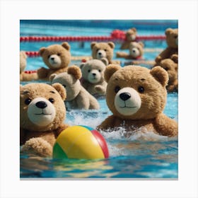 Teddy Bears Swi 0 Canvas Print