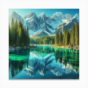 Mountain Lake 58 Canvas Print