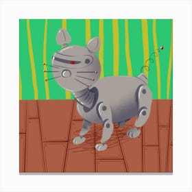 Robocat Canvas Print