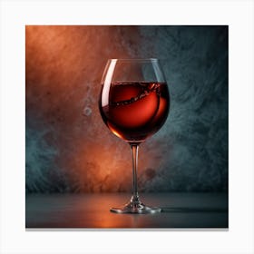 Red Wine In A Glass Canvas Print