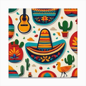 Mexican Pattern 15 Canvas Print
