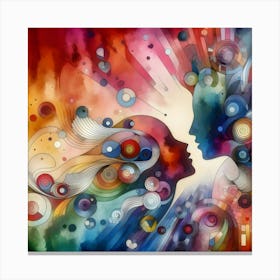 Love - Abstract Painting Canvas Print