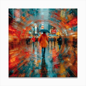 Times Square Tunnel Canvas Print