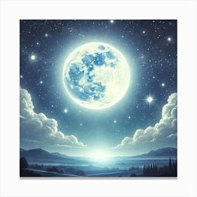 Full Moon In The Sky 14 Canvas Print