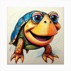 Turtle Drawing 19 Canvas Print