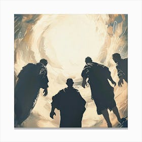 Depiction Of The Transfiguration With Glowing Light 3d Render Canvas Print