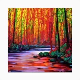 River In The Woods 2 Canvas Print