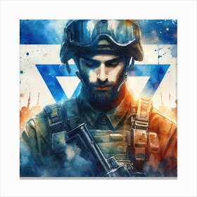 Israeli Soldier 10 Canvas Print