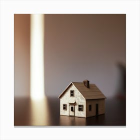 House On A Table Canvas Print