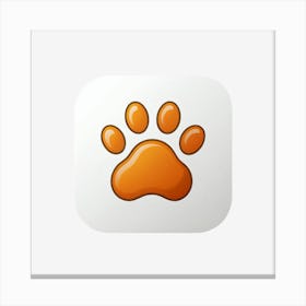 Dog Paw Canvas Print