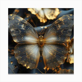 Golden Butterfly 1 Canvas Print