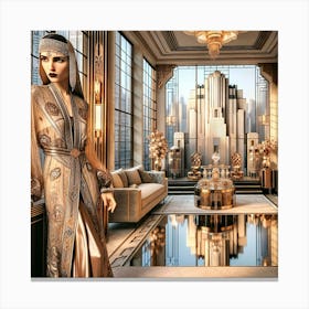 deco Gesamptkunstwerk Canvas Print