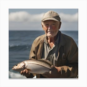 Old Fisherman Canvas Print