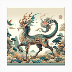 Dragon In The Sky Canvas Print