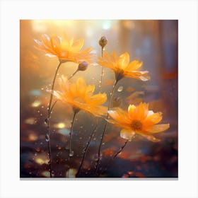 Flowers In The Forest Canvas Print