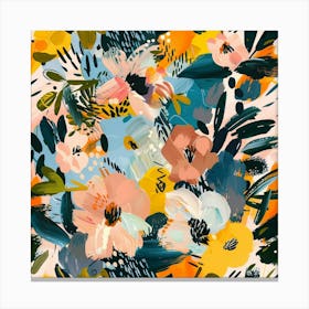 Abstract Floral Painting 3 Canvas Print