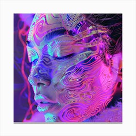 Psychedelic Portrait Canvas Print