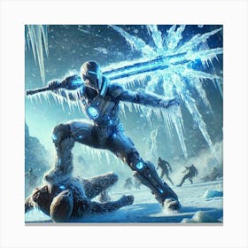 Frost Slash Canvas Print