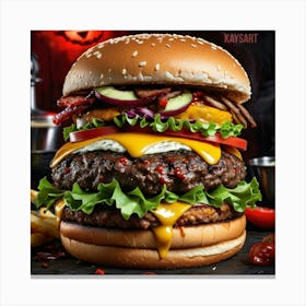Big Burger 1 Canvas Print