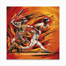 A Vibrant And Dynamic Illustration Of A Baseball G Prp8mkjis8cjdwlep2kqfa Cljjxl17t 60r9uqckxc8q Canvas Print