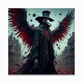 Raven Plague Doctor Canvas Print