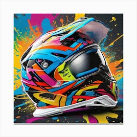Motocross Helmet 1 Canvas Print
