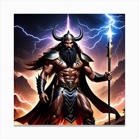 God Of Thunder 2 Canvas Print