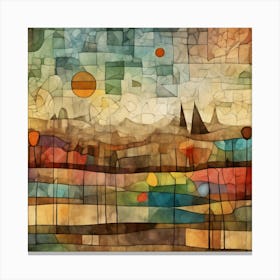 Paul Klee Inspired Artwork 6 Canvas Print