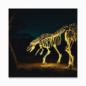 Dinosaur Skeleton 2 Canvas Print