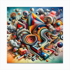 Kaleidoscope: A Fusion of Shapes, Forms, and Colors Canvas Print