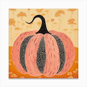 Yayoi Kusama Inspired Pumpkin Pink And Orange 11 Canvas Print