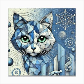 Ashstripe City Cat Canvas Print