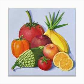 Fruits And Vegetables Canvas Print