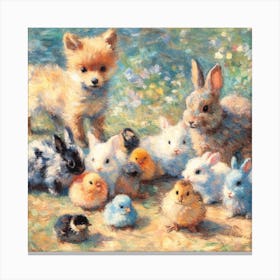 Little Chicks and Babes Canvas Print
