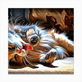 Trippy Cat 1 Canvas Print