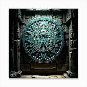 Aztec Calendar 1 Canvas Print