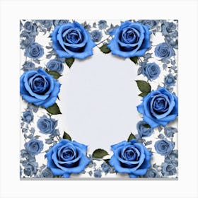 Blue Roses 25 Canvas Print