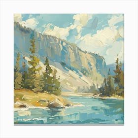 River In The Mountains 3 Canvas Print