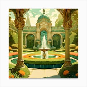 Palace Gardens Canvas Print