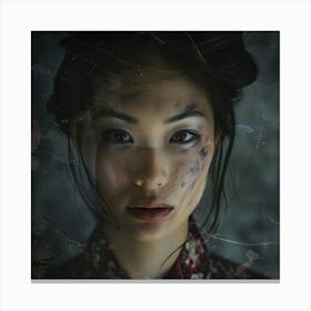 Portrait Of An Asian Woman Canvas Print