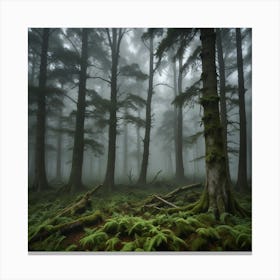 Mossy Forest 5 Canvas Print