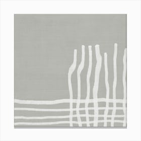 Grey And White Painting Canvas Print
