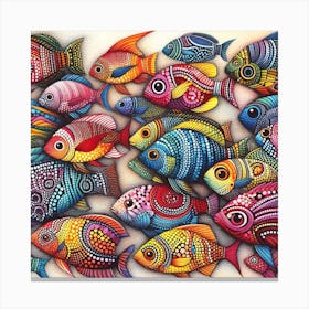 Colorful Fishes 3 Canvas Print