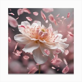 Peony Flower Canvas Print