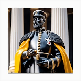 Statue Of A Soldier Canvas Print