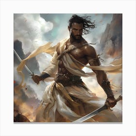 Ancient Arabian Warrior Canvas Print