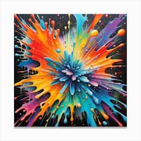 Colorful Explosion Canvas Print