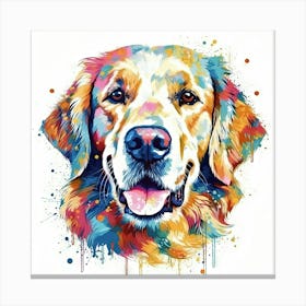 Golden Retriever Painting 7 Canvas Print