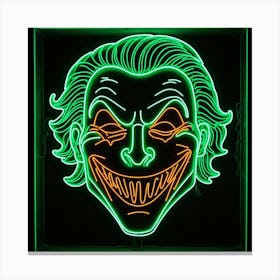 Joker Neon Sign 1 Canvas Print