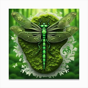 Dragonfly In The Forest 1 Canvas Print